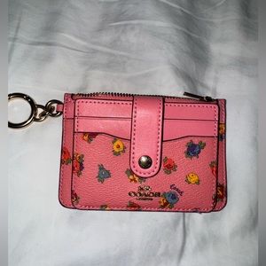 Coach card holder with zip compartment